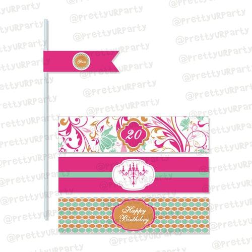 Vintage Glam Drink Straws THEME PARTIES Pretty UR Party