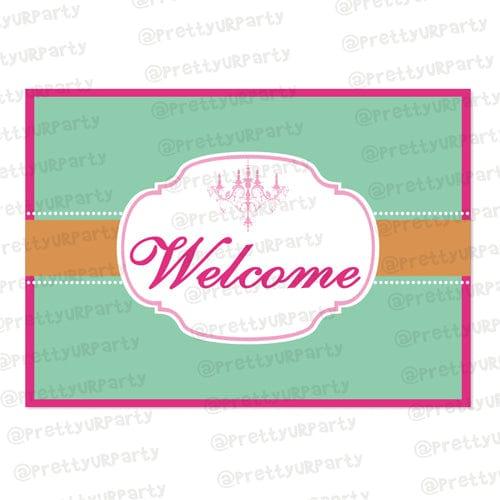 Vintage Glam Entrance Banner / Door Sign THEME PARTIES Pretty UR Party Default Title