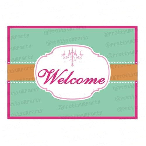 Vintage Glam Entrance Banner / Door Sign
