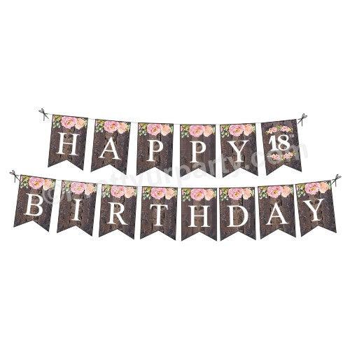 18th Birthday Theme Bunting BIRTHDAYS Pretty UR Party Default Title