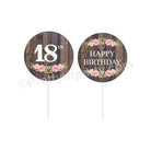 18th Birthday Theme Cupcake / Food Toppers THEME PARTIES Pretty UR Party Default Title