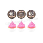 18th Birthday Theme Cupcake / Food Toppers THEME PARTIES Pretty UR Party