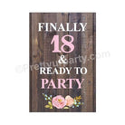 18th Birthday Poster 01 THEME PARTIES Pretty UR Party