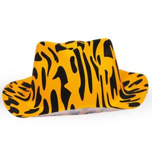 Orange Zebra Print Hat ACCESSORIES Pretty UR Party