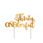 Personalized Age Cake Topper HANDCRAFTED Pretty UR Party Card Stock Glitter Paper