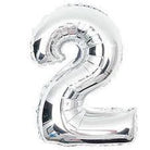 2 Number Foil Balloon ALL PARTY SUPPLIES Pretty UR Party 16 inch Silver
