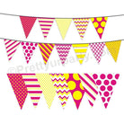 Pink and Yellow Pattern Bunting BABY SHOWER Pretty UR Party Default Title