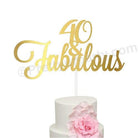 40 and Fabulous Birthday Cake Topper THEME PARTIES Pretty UR Party Card Stock Glitter Paper