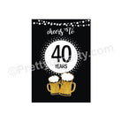 Cheers to 40th Birthday Theme Centerpieces - Pack of 2 THEME PARTIES Pretty UR Party Default Title