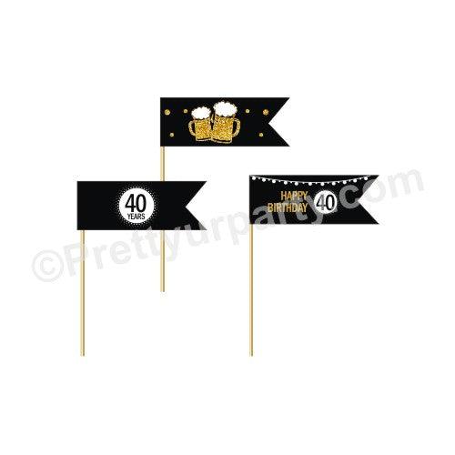 Cheers to 40th Birthday Theme Picks THEME PARTIES Pretty UR Party Default Title