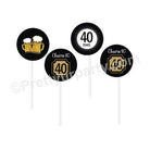 Cheers to 40th Birthday Theme Cupcake / Food Toppers THEME PARTIES Pretty UR Party Default Title