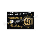 Cheers to 40th Birthday Theme Entrance Banner / Door Sign THEME PARTIES Pretty UR Party Default Title
