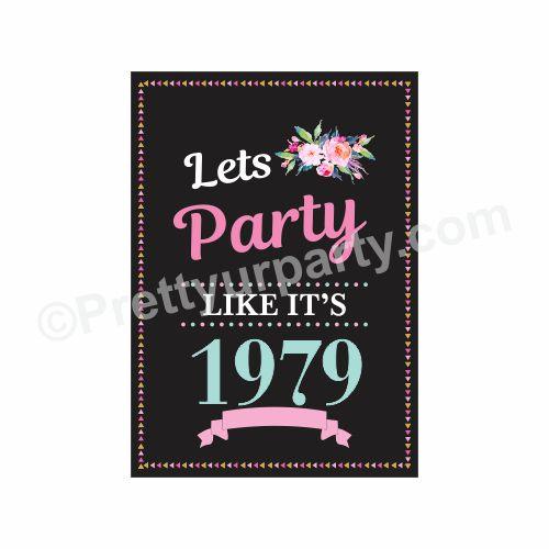 40th Birthday Theme Centerpieces - Pack of 2 THEME PARTIES Pretty UR Party Default Title