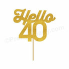 40th Bday Handcrafted Centerpieces HANDCRAFTED Pretty UR Party