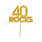 40th Birthday Handcrafted Centerpieces HANDCRAFTED Pretty UR Party