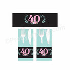 40th Birthday Theme Napkin Rings THEME PARTIES Pretty UR Party Default Title