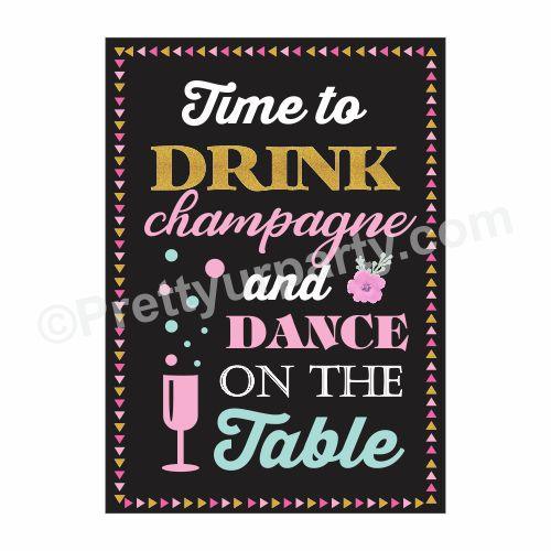 40th Birthday Poster 01 THEME PARTIES Pretty UR Party