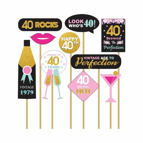 40th Birthday Photo Prop