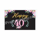 40th Birthday Theme Table Mats THEME PARTIES Pretty UR Party Default Title