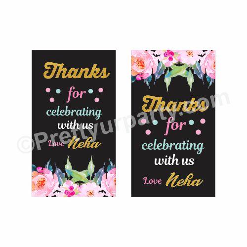 40th Birthday Theme Thank you Tags THEME PARTIES Pretty UR Party Default Title