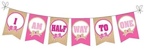 Burlap Half Birthday Decorations for Girls ALL PARTY SUPPLIES Pretty UR Party