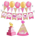 Burlap Half Birthday Decorations for Girls ALL PARTY SUPPLIES Pretty UR Party