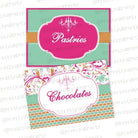 Vintage Glam Food Labels / Buffet Table Cards THEME PARTIES Pretty UR Party Default Title