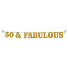 50 and Fabulous Bunting ALL PARTY SUPPLIES Pretty UR Party