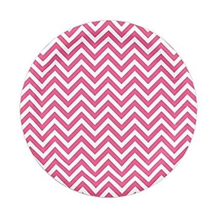 Pink Chevron Paper Plates - Pack of 10 ALL PARTY SUPPLIES Pretty UR Party