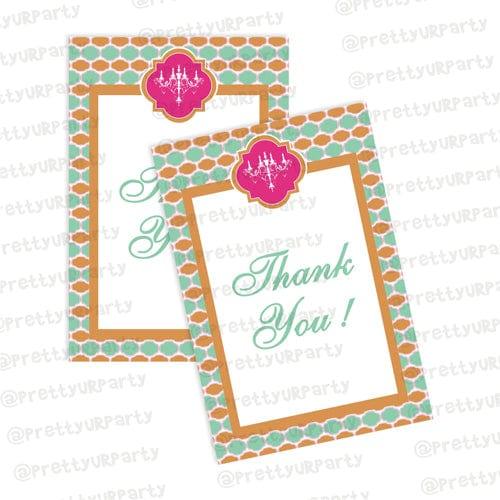 Vintage Glam Thank you Tags THEME PARTIES Pretty UR Party Default Title