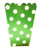 Green Big Polka Dot Popcorn Box - Pack of 6 ACCESSORIES Pretty UR Party