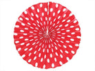 Red Polka Dots Paper Fans ALL PARTY SUPPLIES Pretty UR Party
