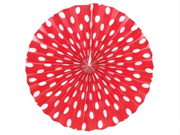 Red Polka Dots Paper Fans ALL PARTY SUPPLIES Pretty UR Party