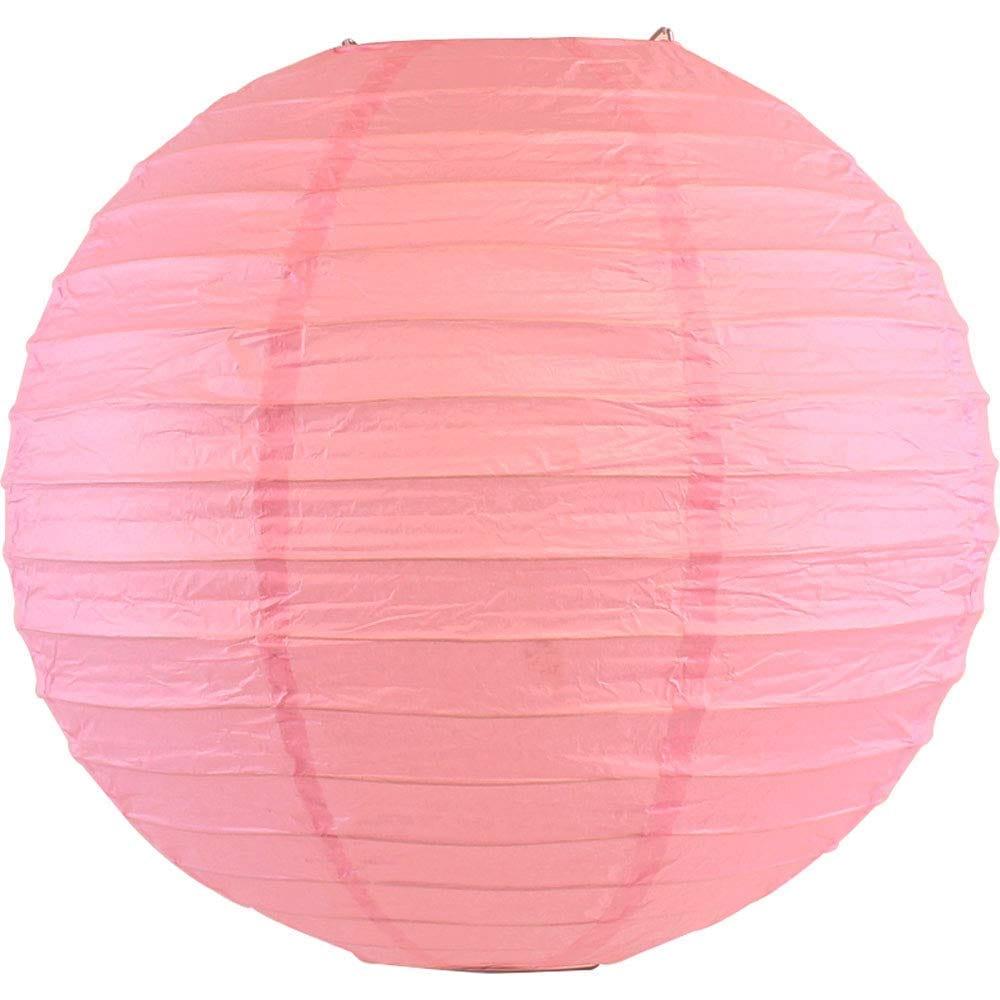 Pink Round Paper Lamps 14" ALL PARTY SUPPLIES Pretty UR Party