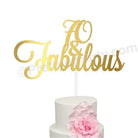 70 and Fabulous Birthday Cake Topper THEME PARTIES Pretty UR Party Card Stock Glitter Paper
