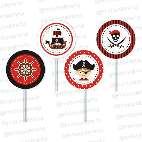 Pirate Cupcake / Food Toppers THEME PARTIES Pretty UR Party Default Title