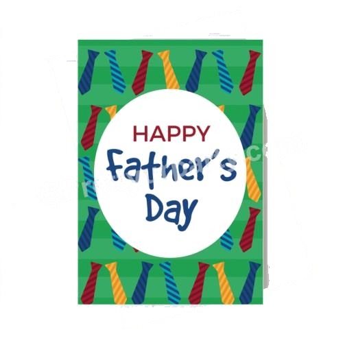 Father's Day Happy Fathers Day with Ties Card
