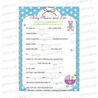Green & purple Advice List BABY SHOWER Pretty UR Party
