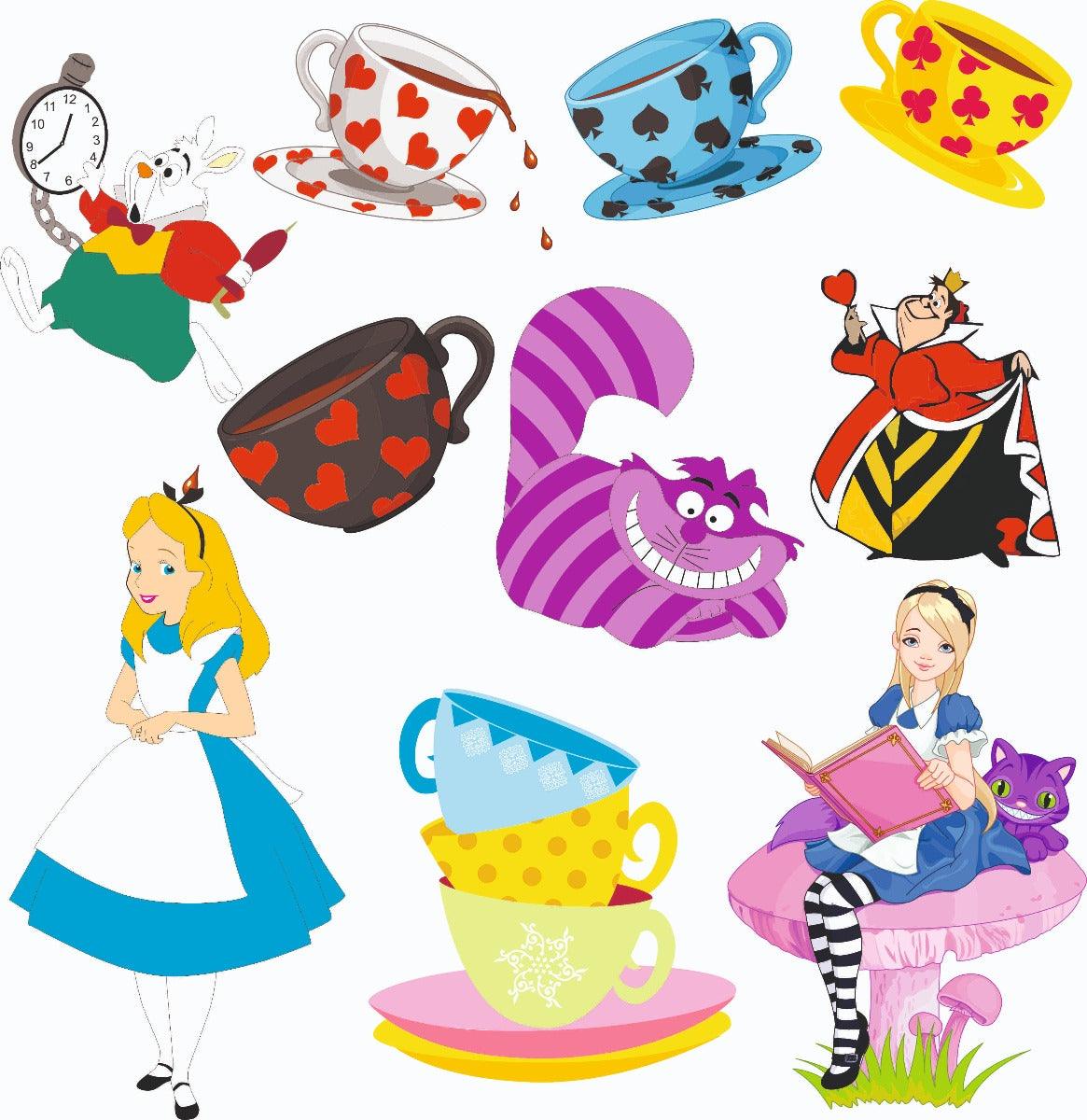Alice in Wonderland Theme Cutouts THEME PARTIES Pretty UR Party