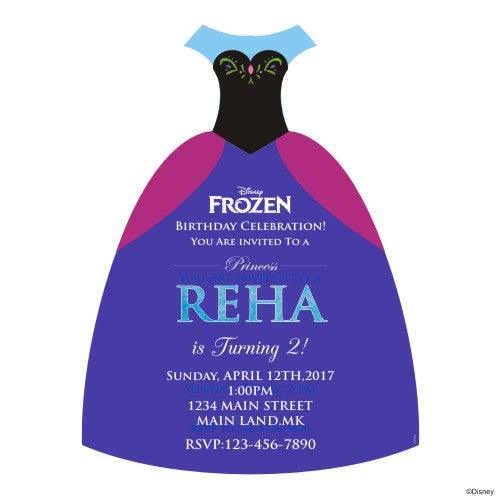 Anna Dress Invitations ALL PARTY SUPPLIES Pretty UR Party