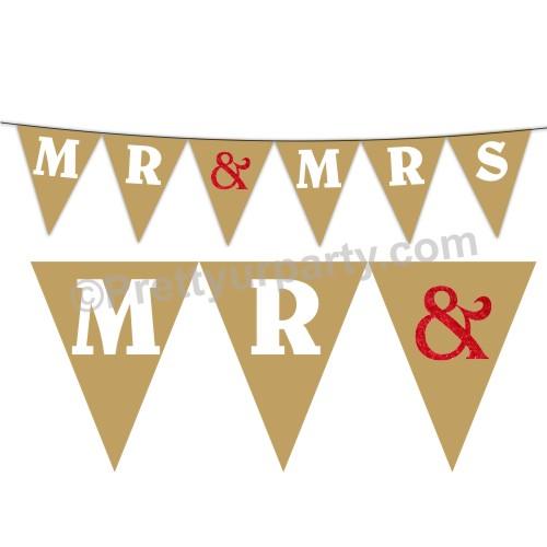 Mr & Mrs Bunting DECORATIONS Pretty UR Party Default Title