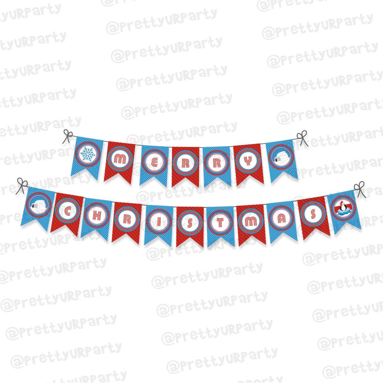 Penguins Bunting THEME PARTIES Pretty UR Party Default Title