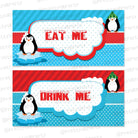 Penguins Theme Food Labels / Buffet Table Cards THEME PARTIES Pretty UR Party Default Title