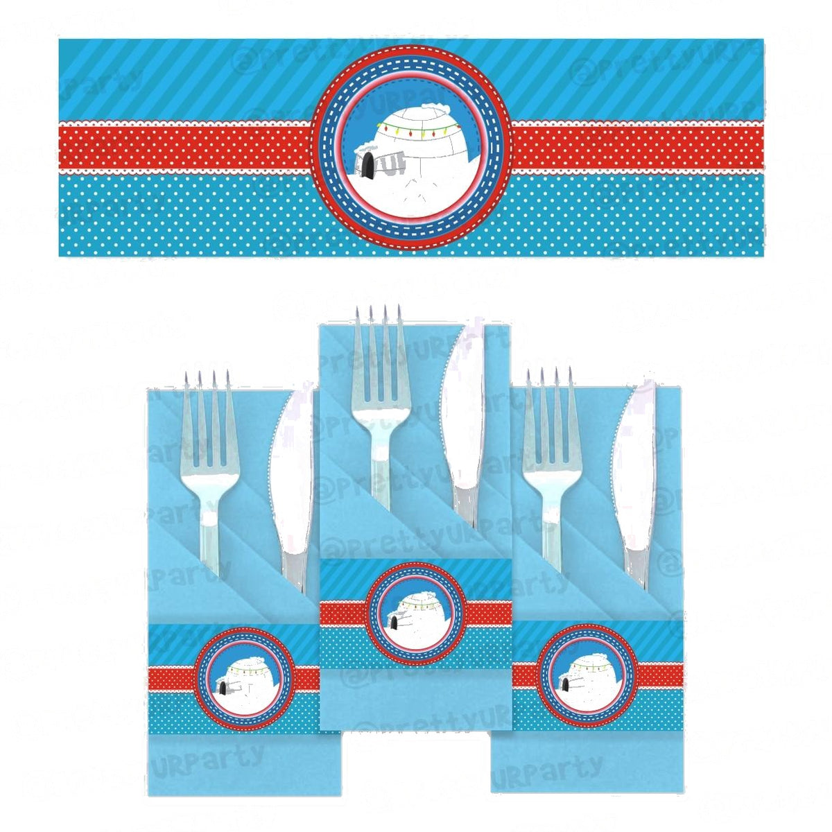 Penguins Napkin Rings