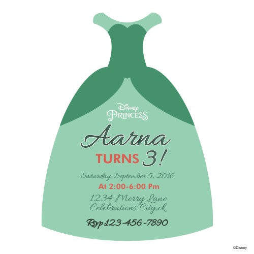 Ariel the Mermaid Dress Invitations ALL PARTY SUPPLIES Pretty UR Party Default Title