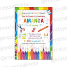 Art & Craft Party E-Invitations THEME PARTIES Pretty UR Party