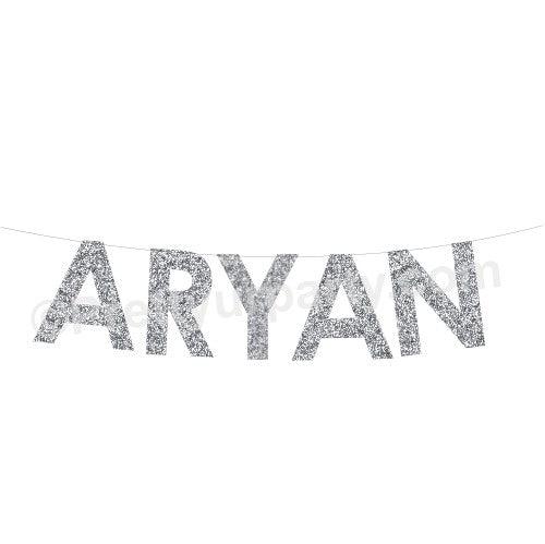 Name Bunting - Silver ALL PARTY SUPPLIES Pretty UR Party