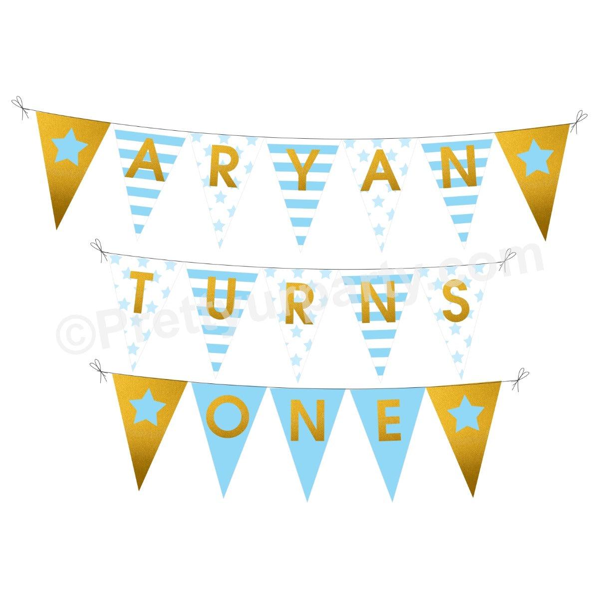 Handcrafted Twinkle Twinkle Little Star Bunting HANDCRAFTED Pretty UR Party