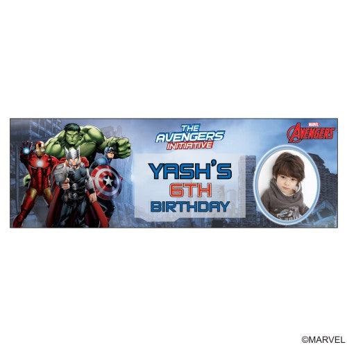 Personalized Avengers Birthday Banner 30in ALL PARTY SUPPLIES Pretty UR Party