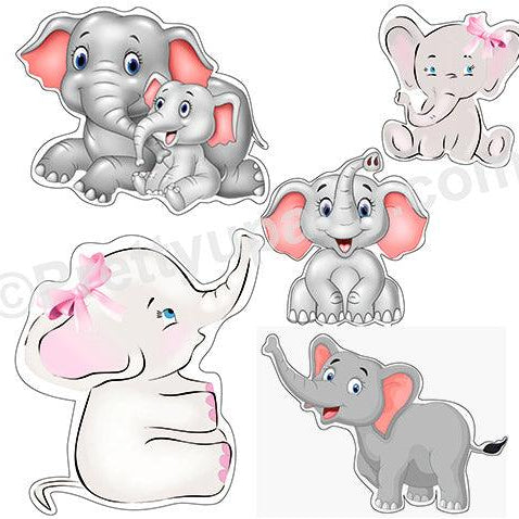 Baby Elephant Theme Cutouts THEME PARTIES Pretty UR Party